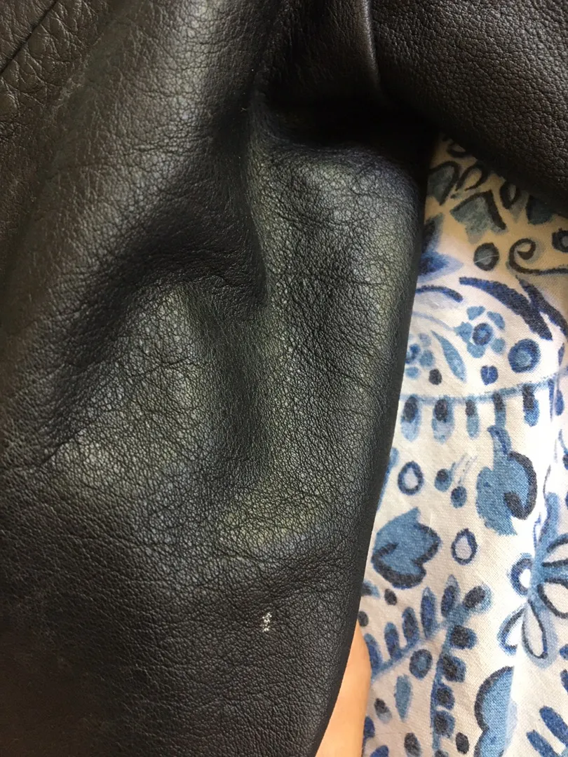 Vintage Peruvian Leather Jacket Black Size 6 - Image 4