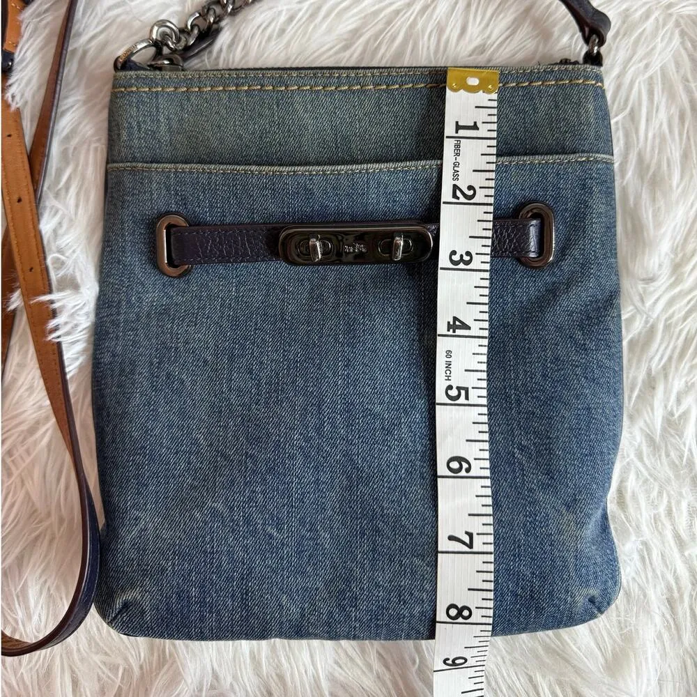 Coach Denim Swagger Swingpack Crossbody - Image 11