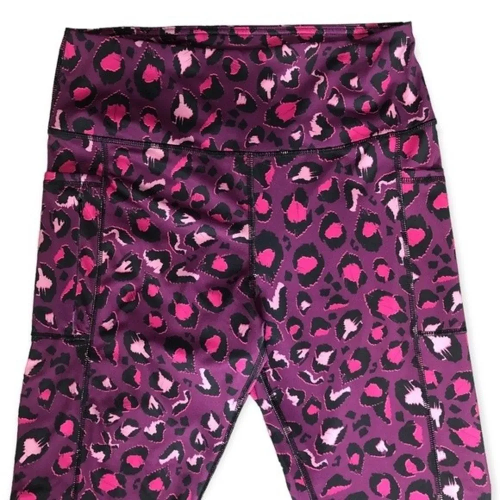Adrienne Vittadini Sport Leopard Print High Rise Leggings - Image 33