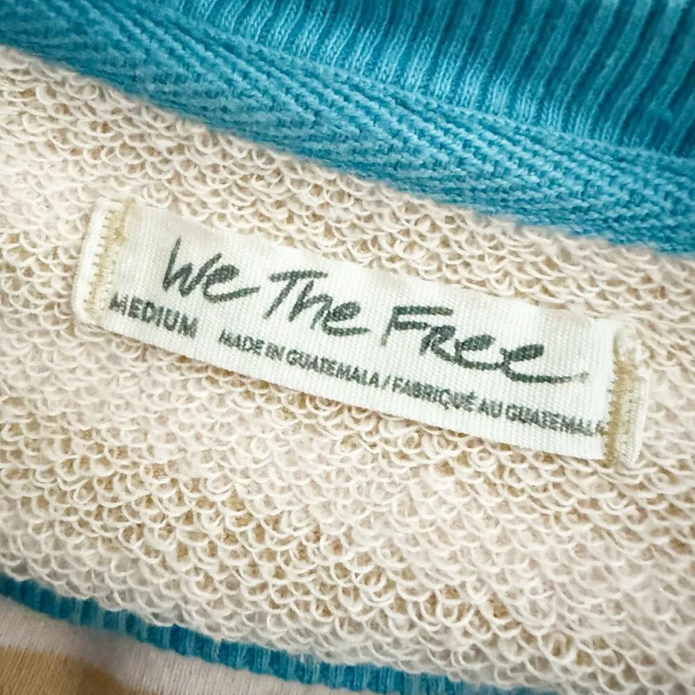 WE THE FREE PEOPLE | Classic Striped Oversized Crewneck Sweatshirt | Medium - Image 5