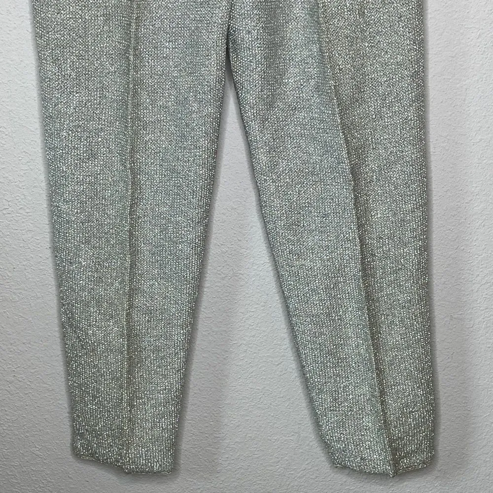 Vintage Metallic Silver Sweater‎ Pants - Image 7