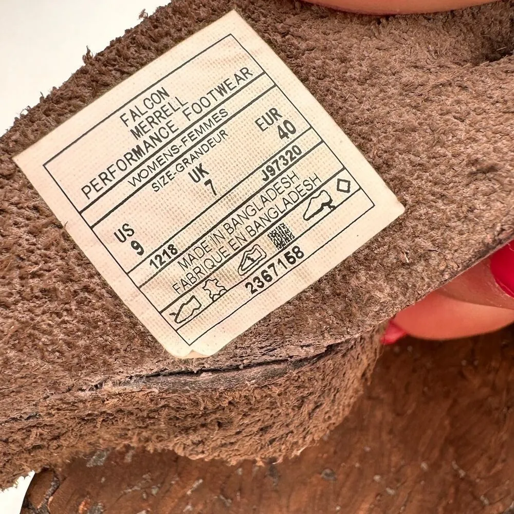 Merrell Brown Leather Falcon Mandolin Mahana Slide Sandals Size 9 - Image 7