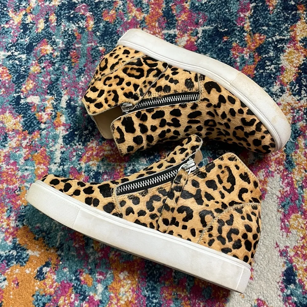 Steve Madden Caliber Leopard Wedge Sneaker Bootie size 6 Mobwife - Image 6