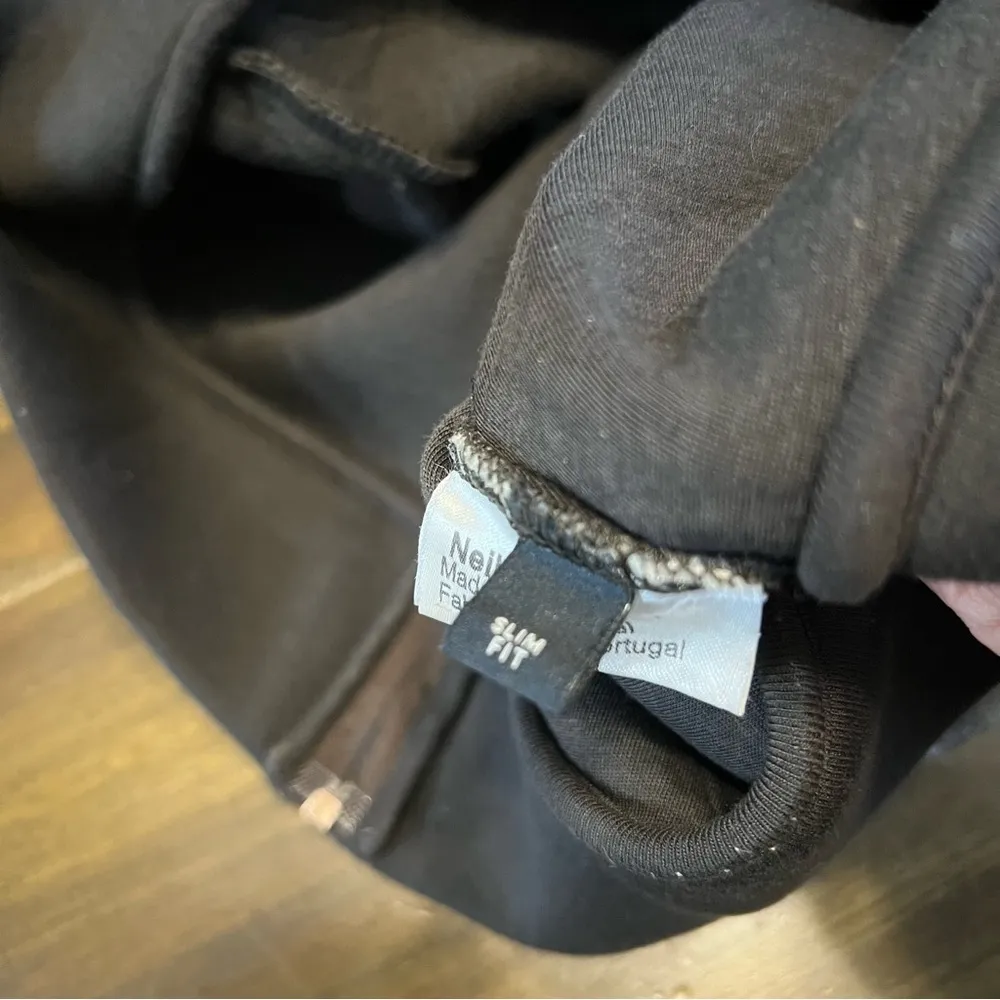 Neil Barrett Neoprene Black Scuba Crop Top Boxy Mock Neck Tank Sleeveless S - Image 7