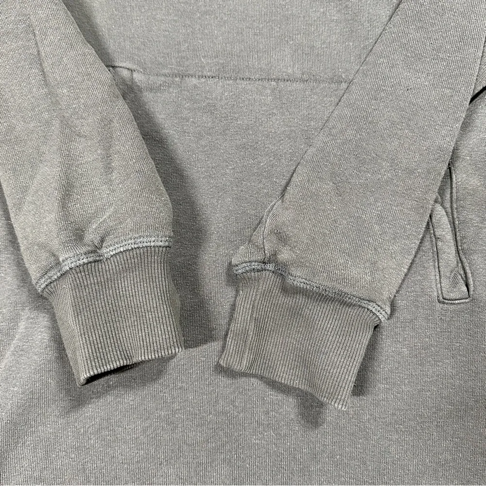 Toad&Co Hemp Organic Cotton Epiq 1/4 Zip Longsleeve Sweat Dress Outdoor Gray XS - Image 6