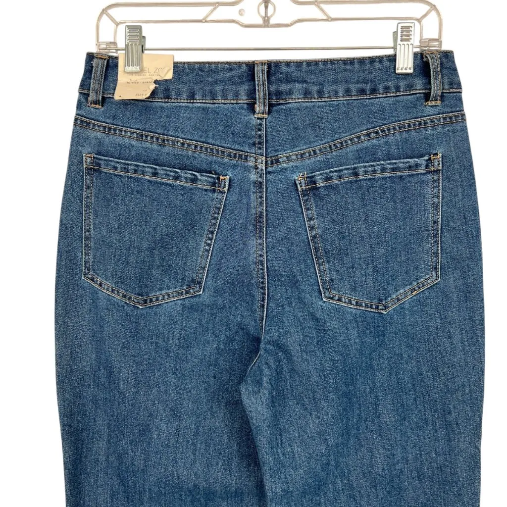 Rachel Zoe Hi-Rise Ankle Flare Jeans Dark Wash Size 8 NWT - Image 5