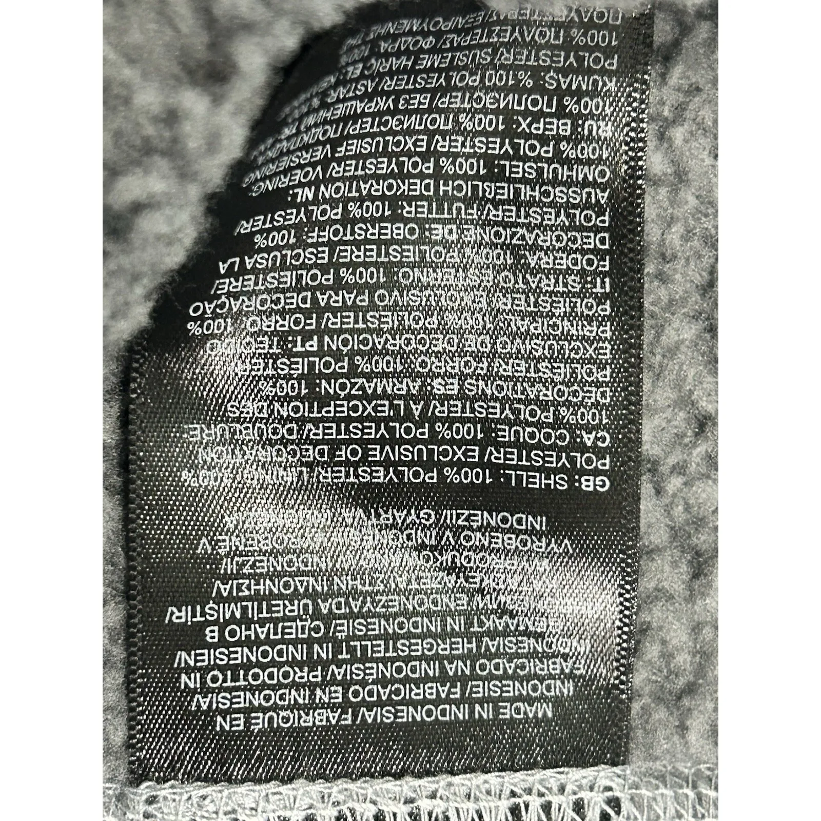 THE NORTH FACE Full Zip Jacket Heather Gray Company Logos Women's Size L NWT New - Image 8