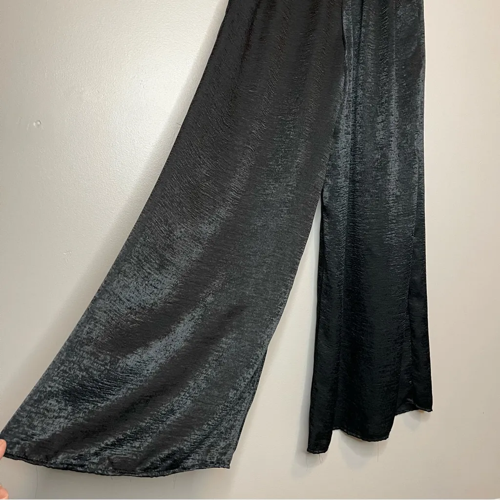 AE Studio High Waist Wide Leg Pants (Black) - XS - Image 2
