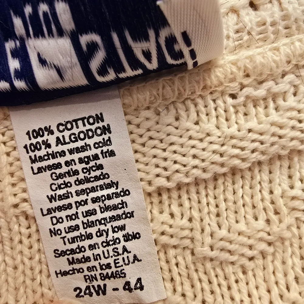 {24W} VINTAGE White Stag Cream Sweater for Women - Image 10