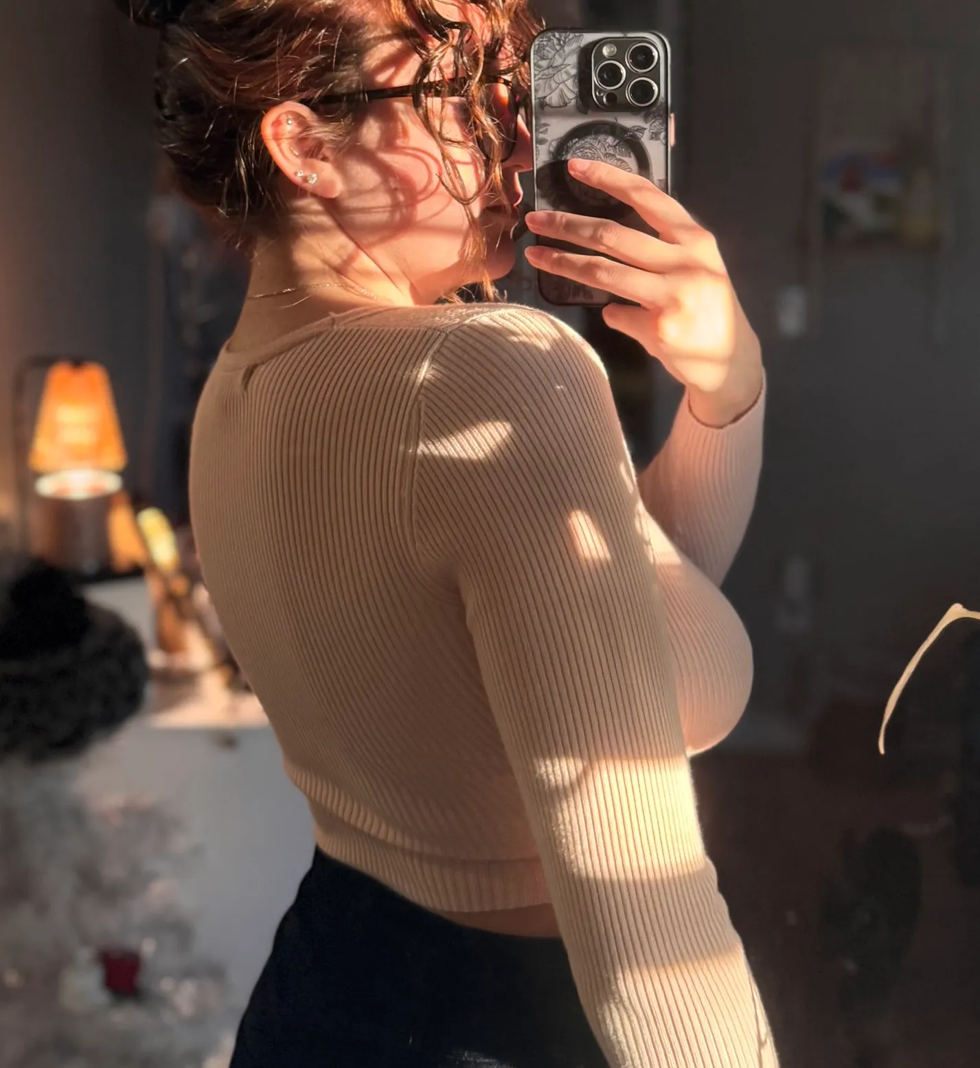 Balletcore Wrapped Knit Top Pink - Image 3