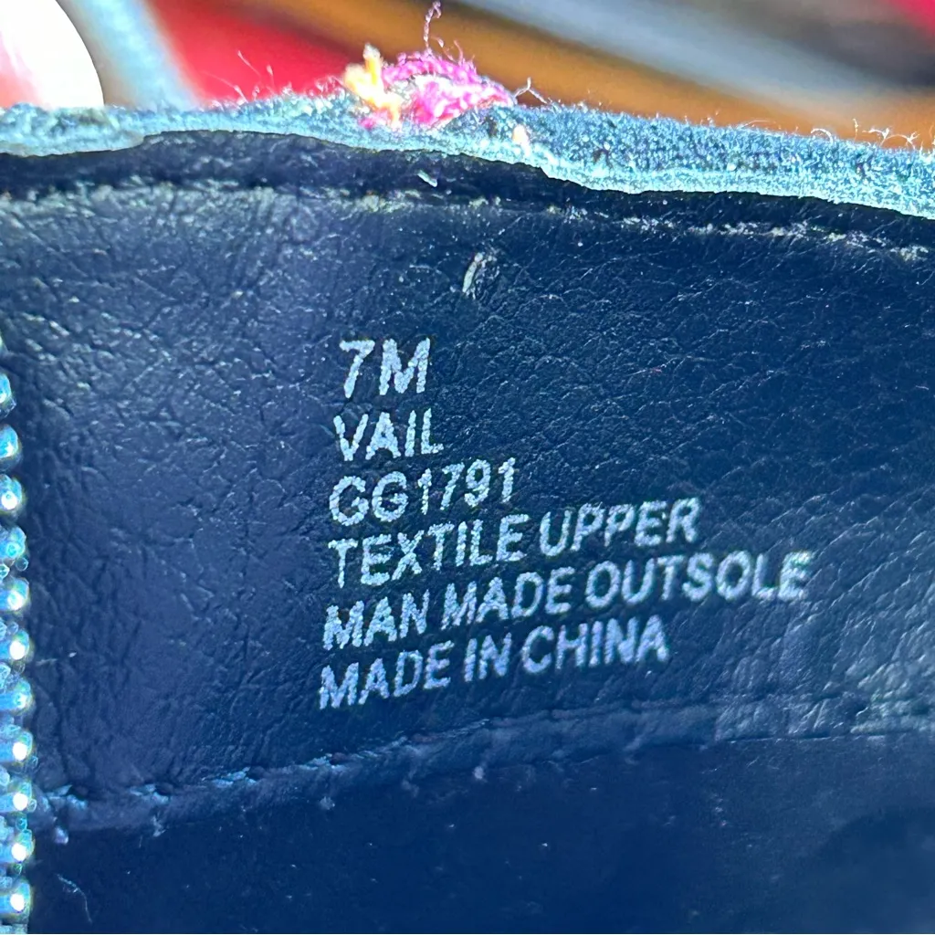 MIA Vail Women’s Booties Sz 7 BOHO Floral Embroidered 3” Heels Multi Colors GUC - Image 6