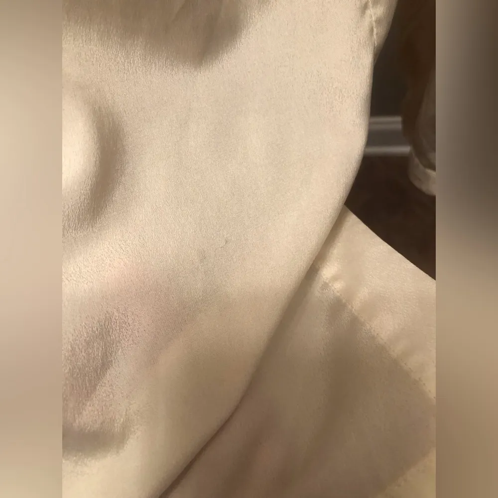 Vintage Candlelight Ivory High Neck Blouse from FML Sport Made in Hong Kong Size M - Image 3