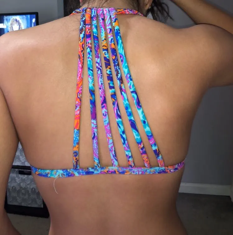 Xhilaration Multicolor Swim Suit Top - Image 2