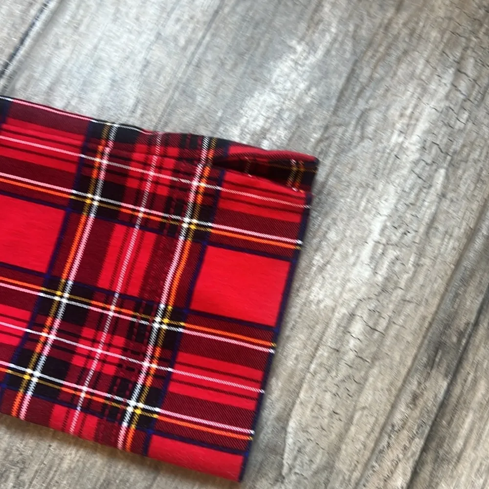 NYGARD Luxe Slims Red Tartan Plaid Ankle Jeggings Womens MEDIUM (10-12) #129 - Image 12