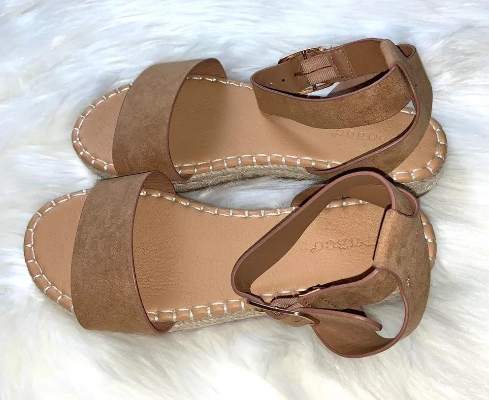 Bamboo Tan Platform Espadrille Sandals 9 - Image 3