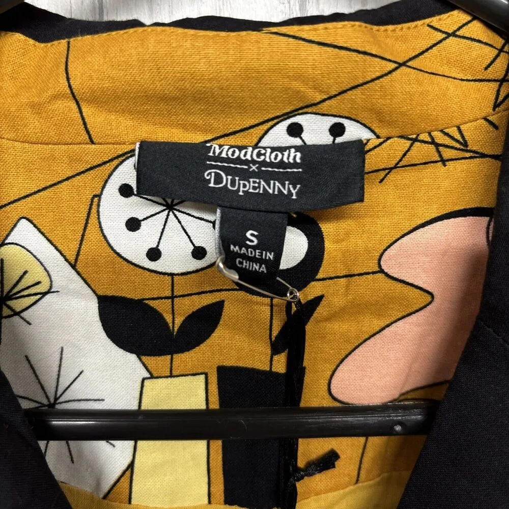 Womens Size S ModCloth X Dupenny Printed Dress NWT - Image 2