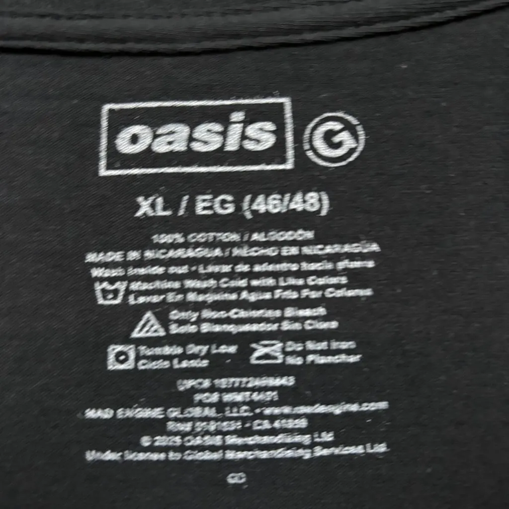 Oasis Noel & Liam Boxed Photo Rock Band T-Shirt Size Extra Large - Image 4