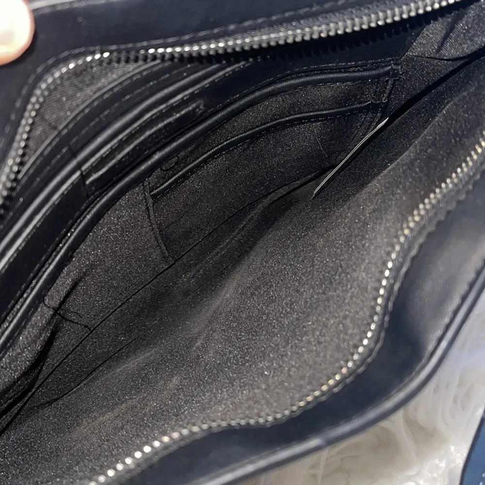 Zara Large Multicolored Clutch with Zipper and Pockets - Image 3