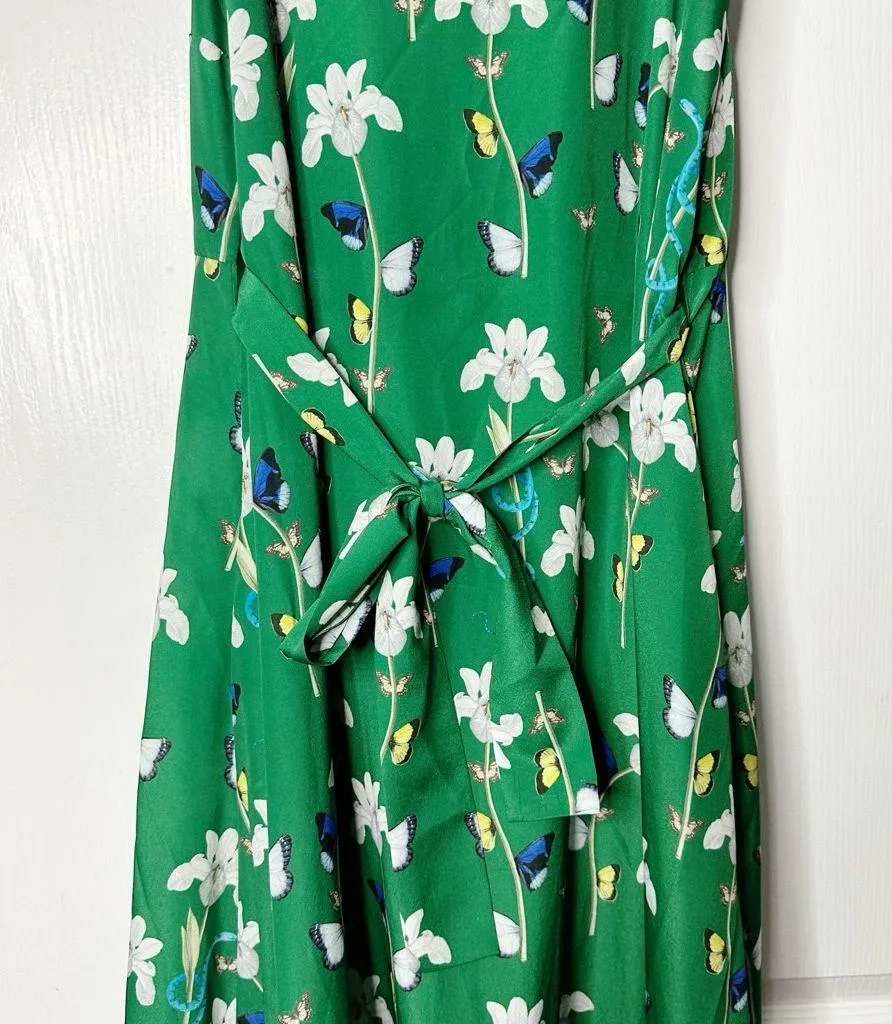 Borgo De Nor Green Garden Ruffle Maxi Size 6 - Image 8