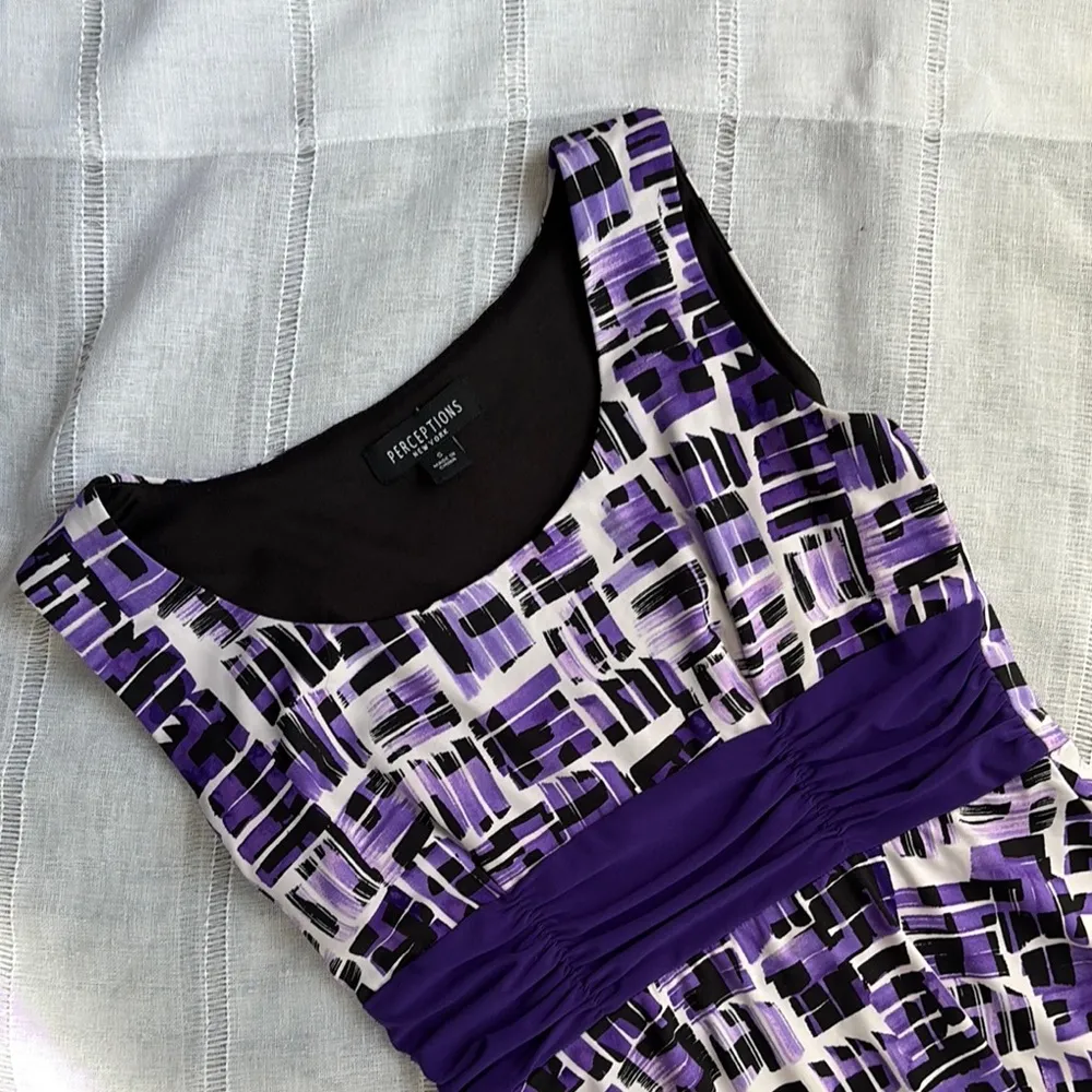 Perceptions  Y2K Aesthetic Purple Midi Dress - Image 4