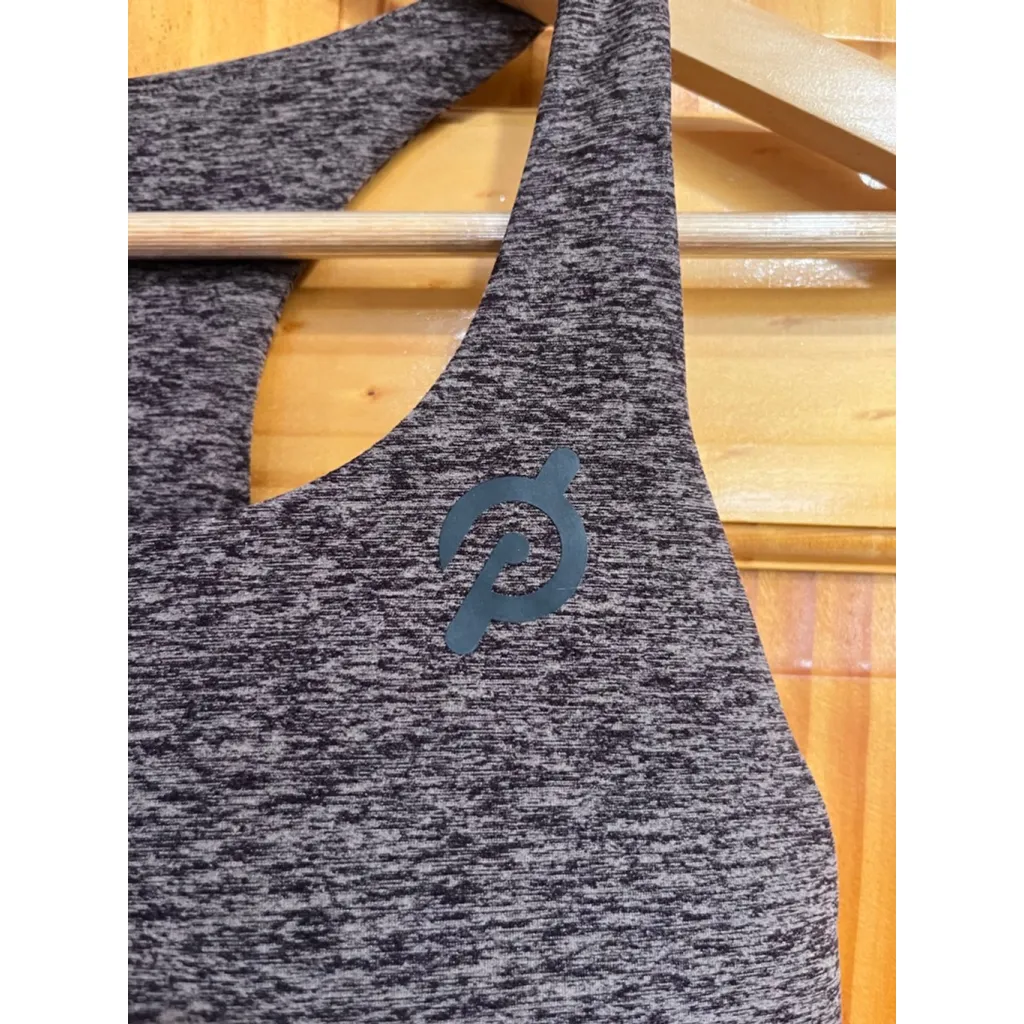 Peloton Sports Bra Medium Racerback Logo Activewear Workout Gym Fitness - Image 2
