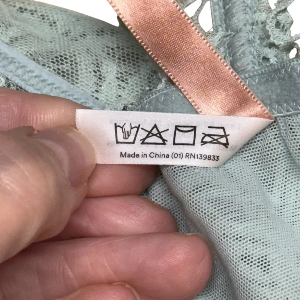 ThirdLove Boho Lace Unpadded Bralette Bra Front Closure Racerback Women's XLarge - Image 11