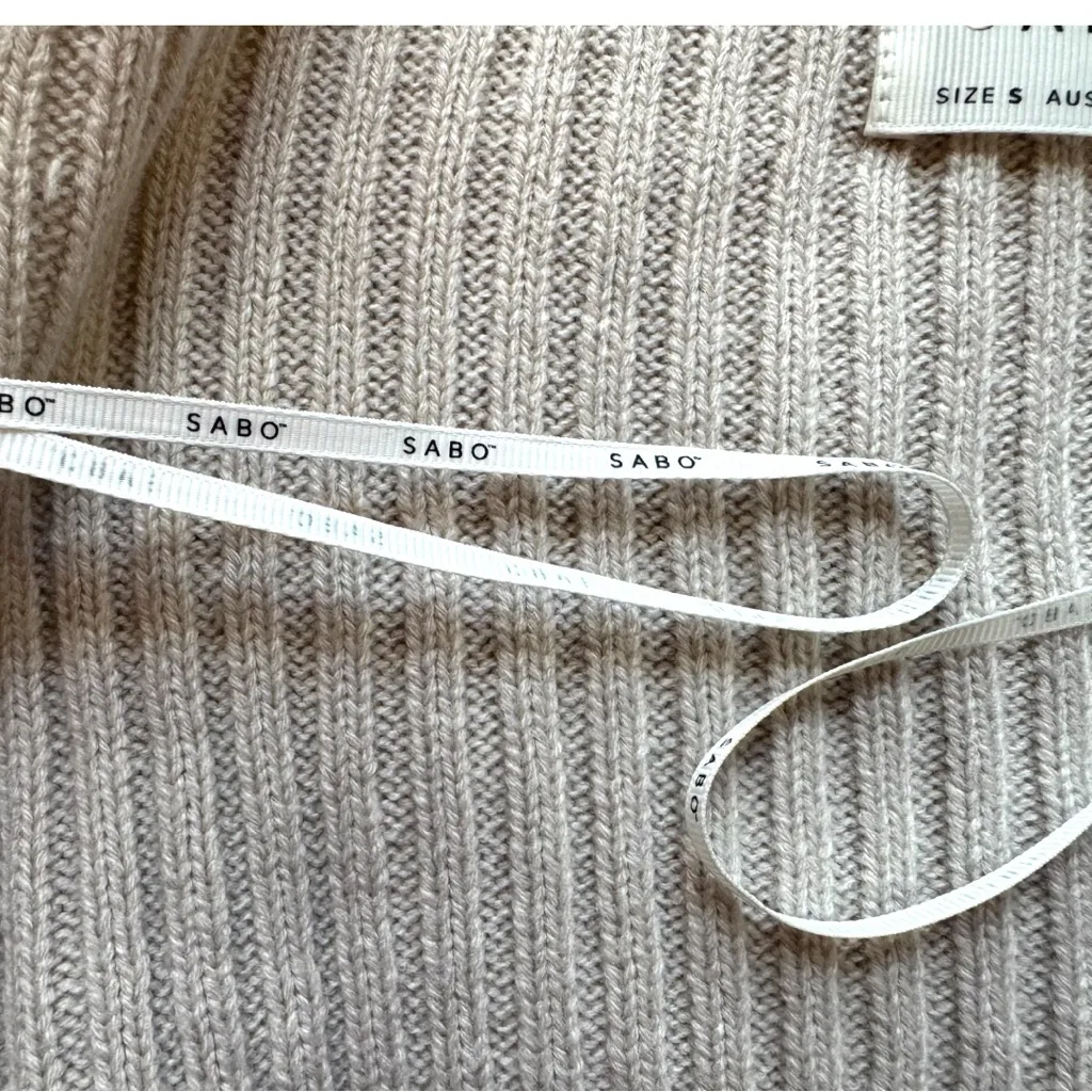 SABO Ribbed Knit Crop Tank Top – Size S (AUS 8 / USA 4) - Image 4