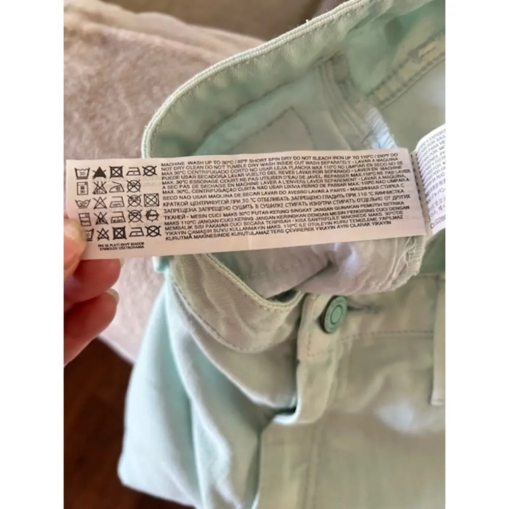 MNG Mango Mint Green Skinny Jeans with Gold Sequin Pockets – Size US 6 NWT - Image 9