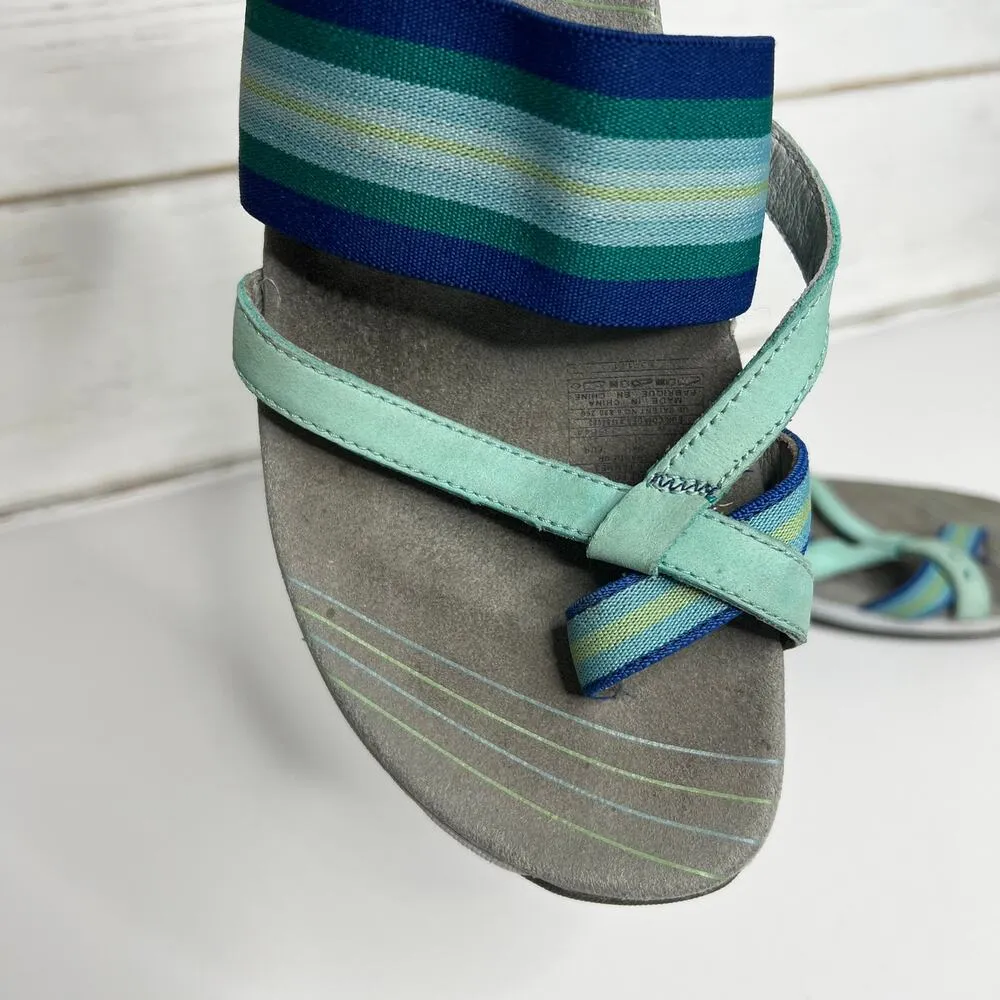 Merrell Zinna Flip Flop Slide Sandals Blue Shoe Size 8 - Image 7