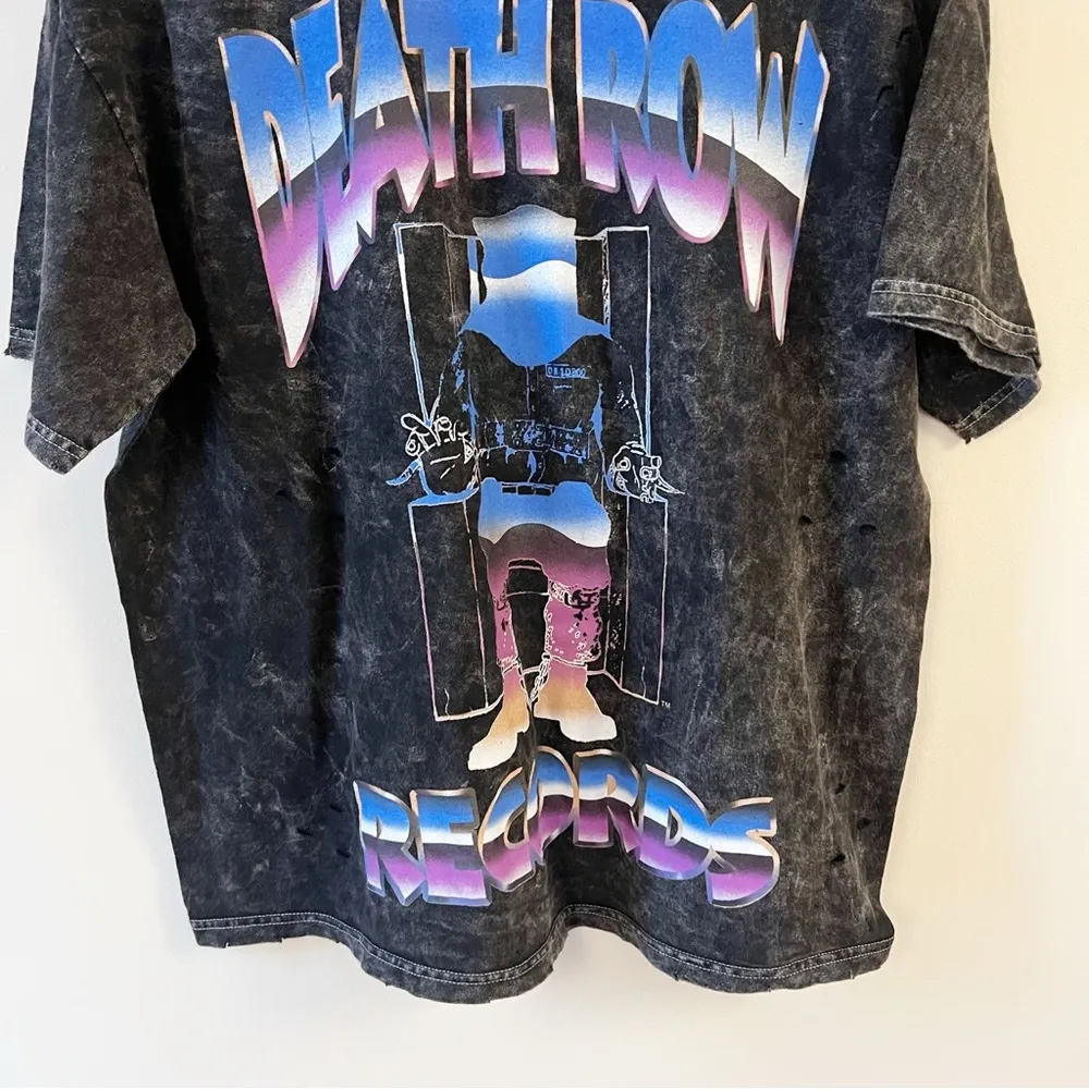 Death Row Distressed Burnout Out T - Image 3