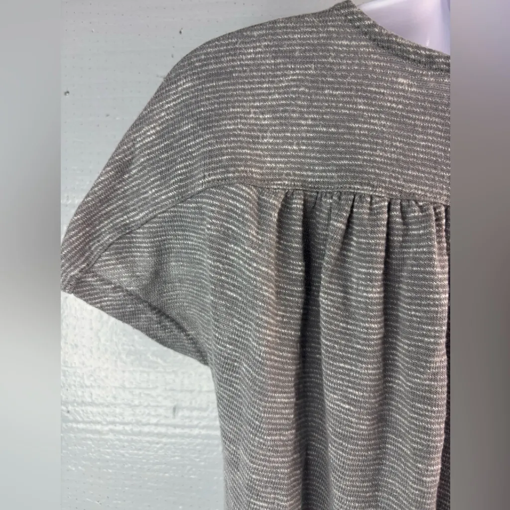 Juicy Couture S Babydoll Stretch Gray Scoop Neck Long Top - Image 7