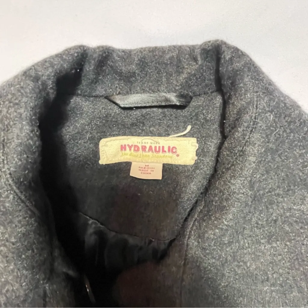 Hydraulic Gray Double-Breasted Trench Coat - Image 2