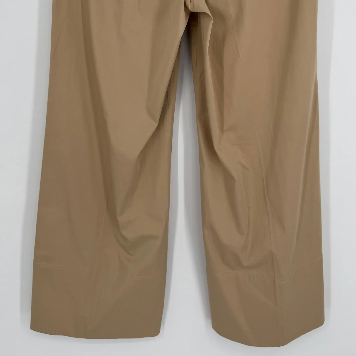 Summum Wide Leg Pull On Pants Womens Size 36 Tan Minimalist Casual Chic Modern - Image 8