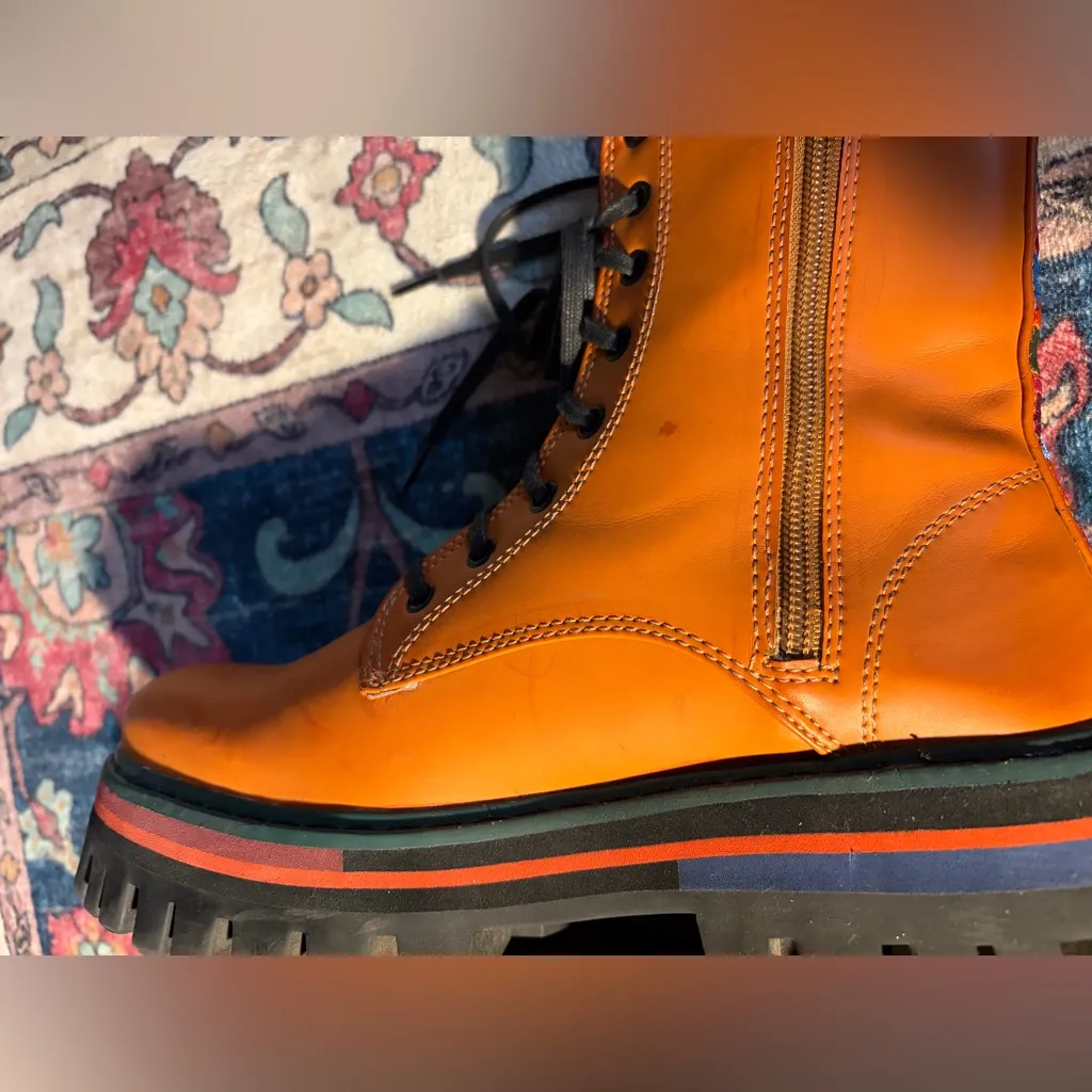 Farm Rio  Combat Boots - Image 9