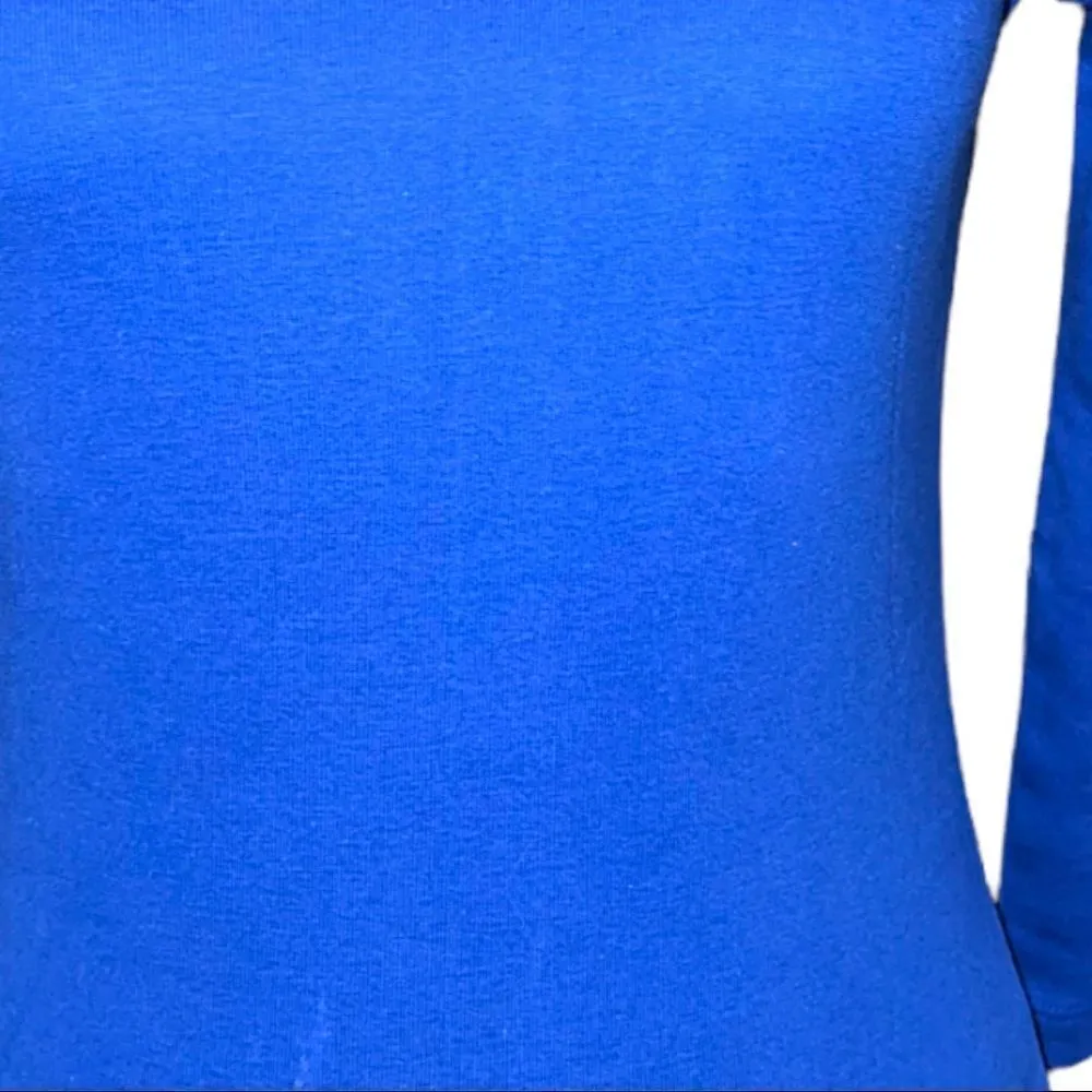 Anne Klein cobalt blue long sleeved top - Image 4