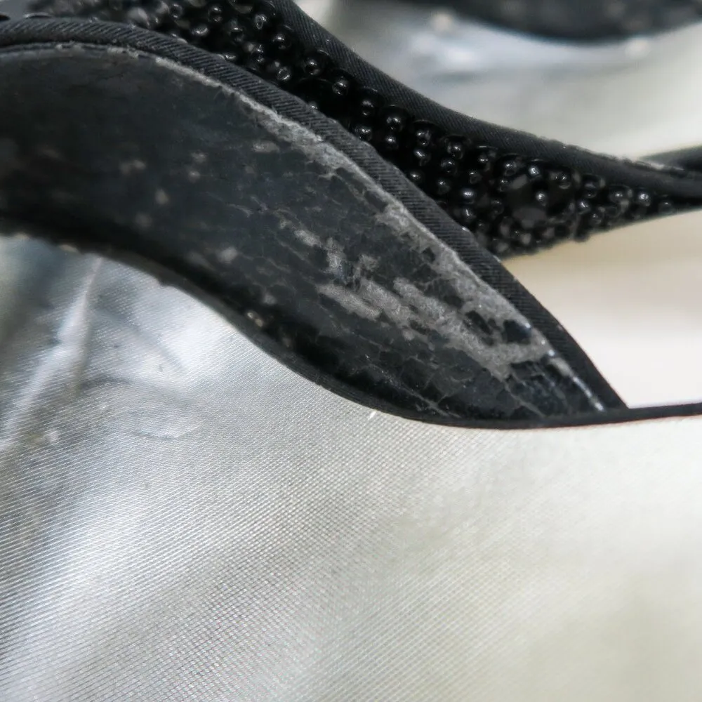 Vintage 80s Caparros Sequin Beaded Kitten Heels - Image 14