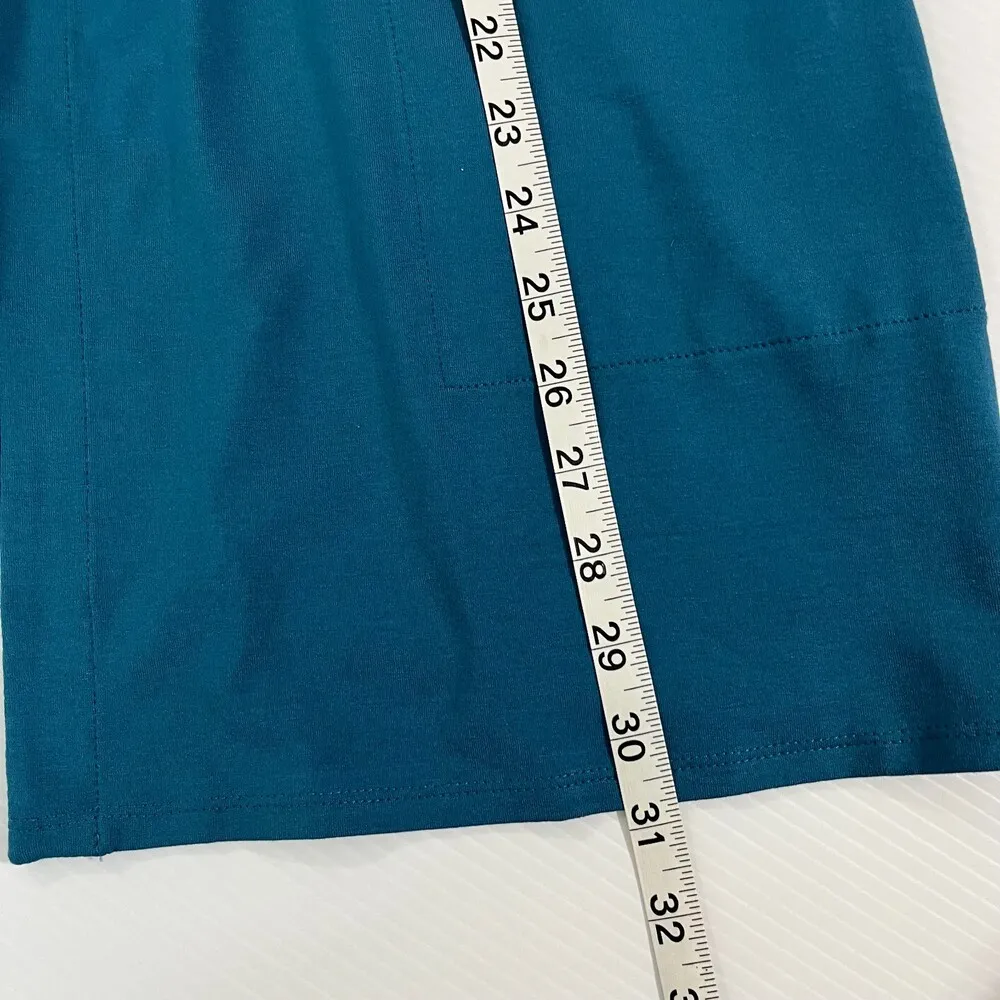 J. Jill Wearever Cardigan Single Button Women's Sweater Long Sleeve deep Teal - Image 7