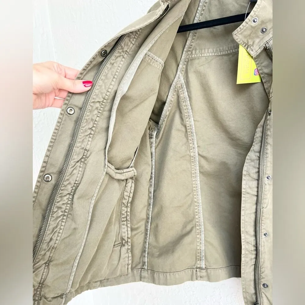 Banana republic military flutter sleeve jacket green Small medium - Image 7