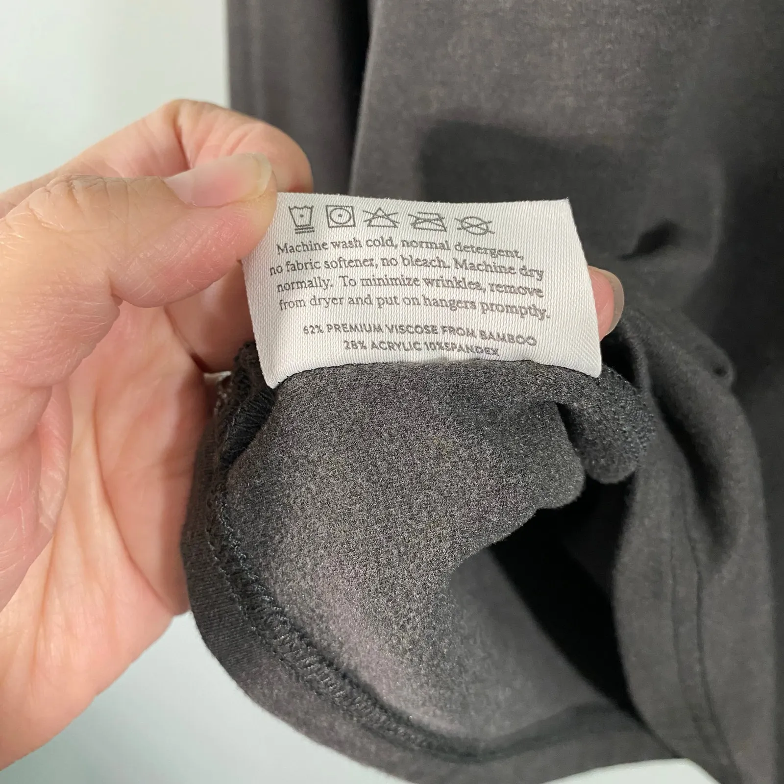 Cozy Earth Women Gray Ultra Soft Bamboo Pullover Hoodie Sweatshirt Size M Size M - Image 5