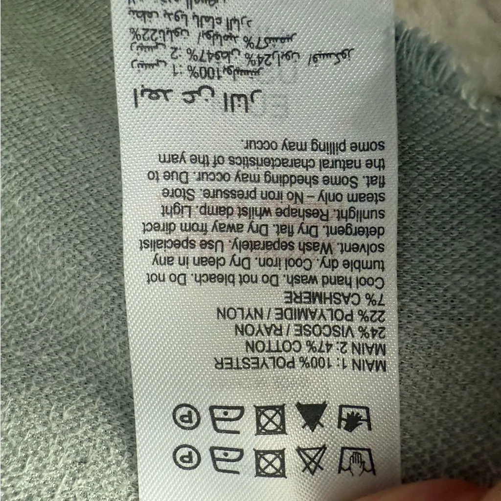 Mint Velvet Faux Fur Aviator Gilet, Grey & White | Size Medium Gray - Image 5