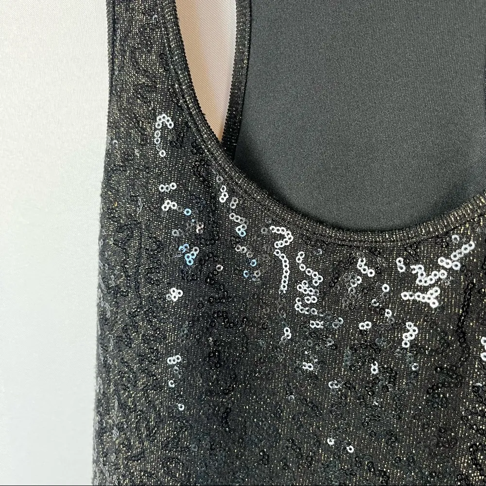 Romeo & Juliet Black & Gold Speck Bodycon Mini Dress S - Image 3