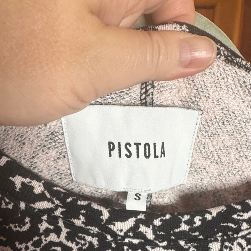 Pistola Nikki 100% Cotton Sweatshirt in White Noise Size Small Oversized - Image 3