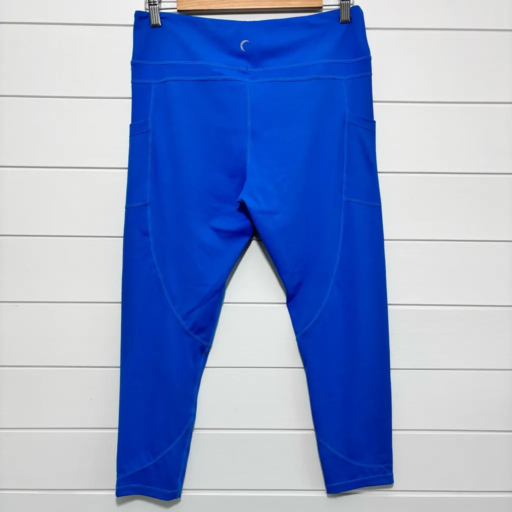 Zyia Blue High Rise Capri Crop Legging‎ Size 14-16 Women's Cobalt Compression - Image 5