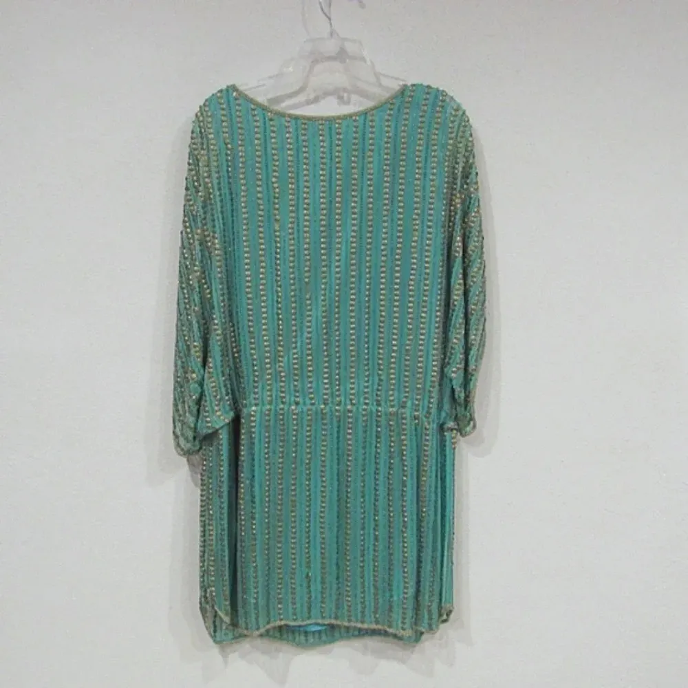 Pookie & Sebastian Dolman Sleeve Sequin Dress Size Small VGUC - Image 4