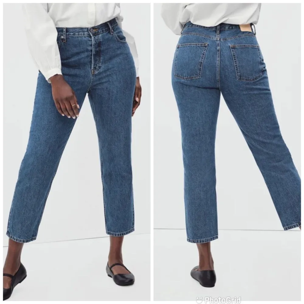 New EVERLANE The Curvy 90s‎ Cheeky Straight Jean Button Fly Organic Cotton Sz 25 - Image 2