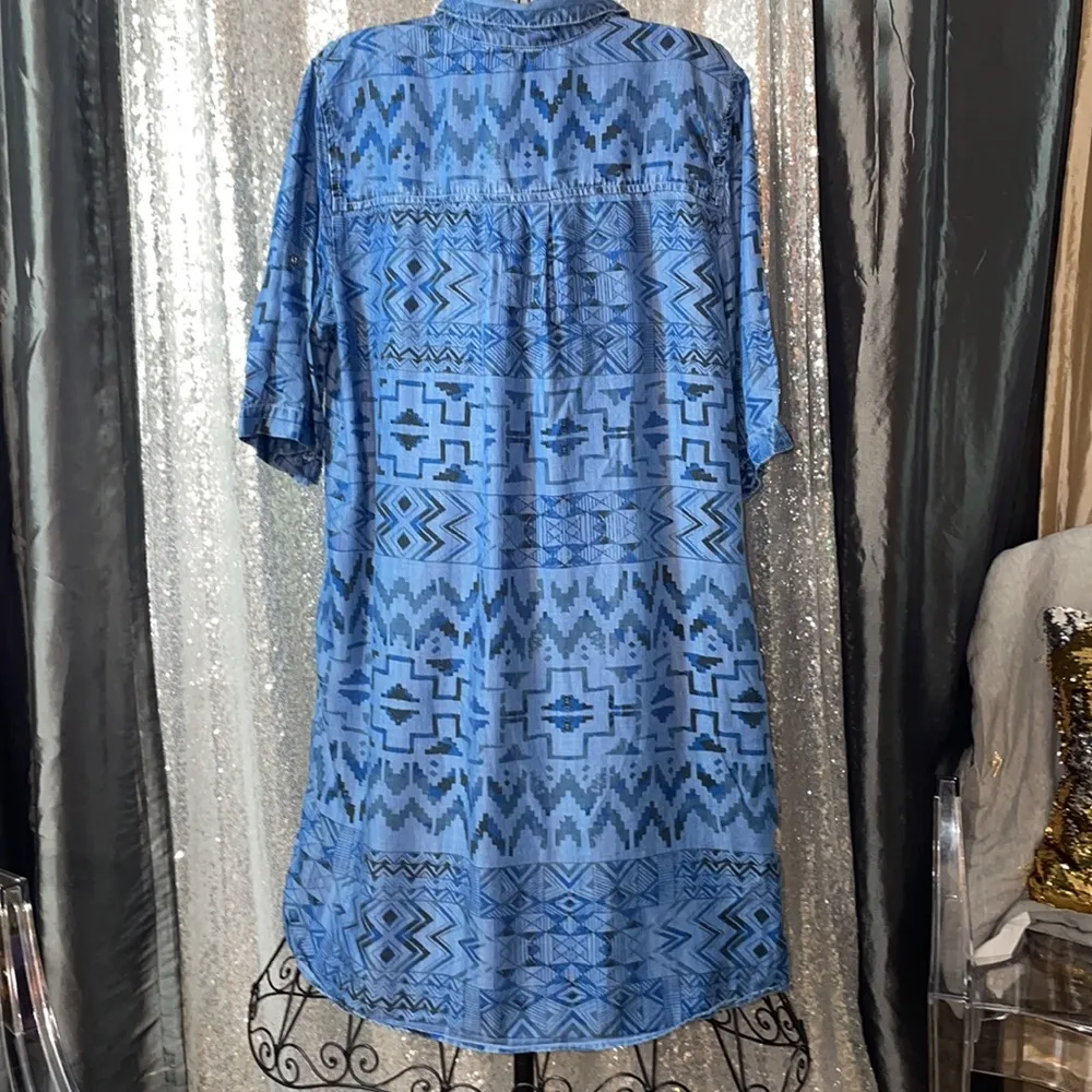 Philosophy L denim abstract dress - Image 4