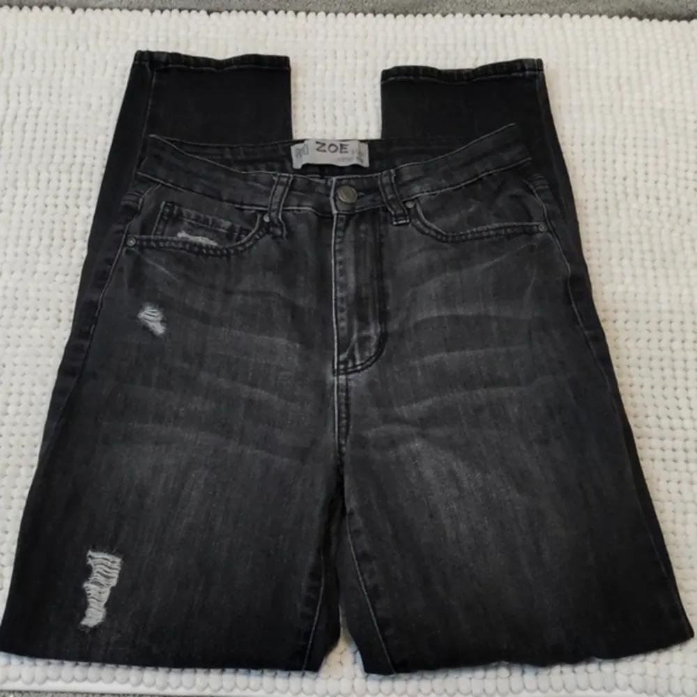 Black/Charcoal Gray RSQ Vintage Mom Denim Jeans Size 3/26 GUC #3072 - Image 3