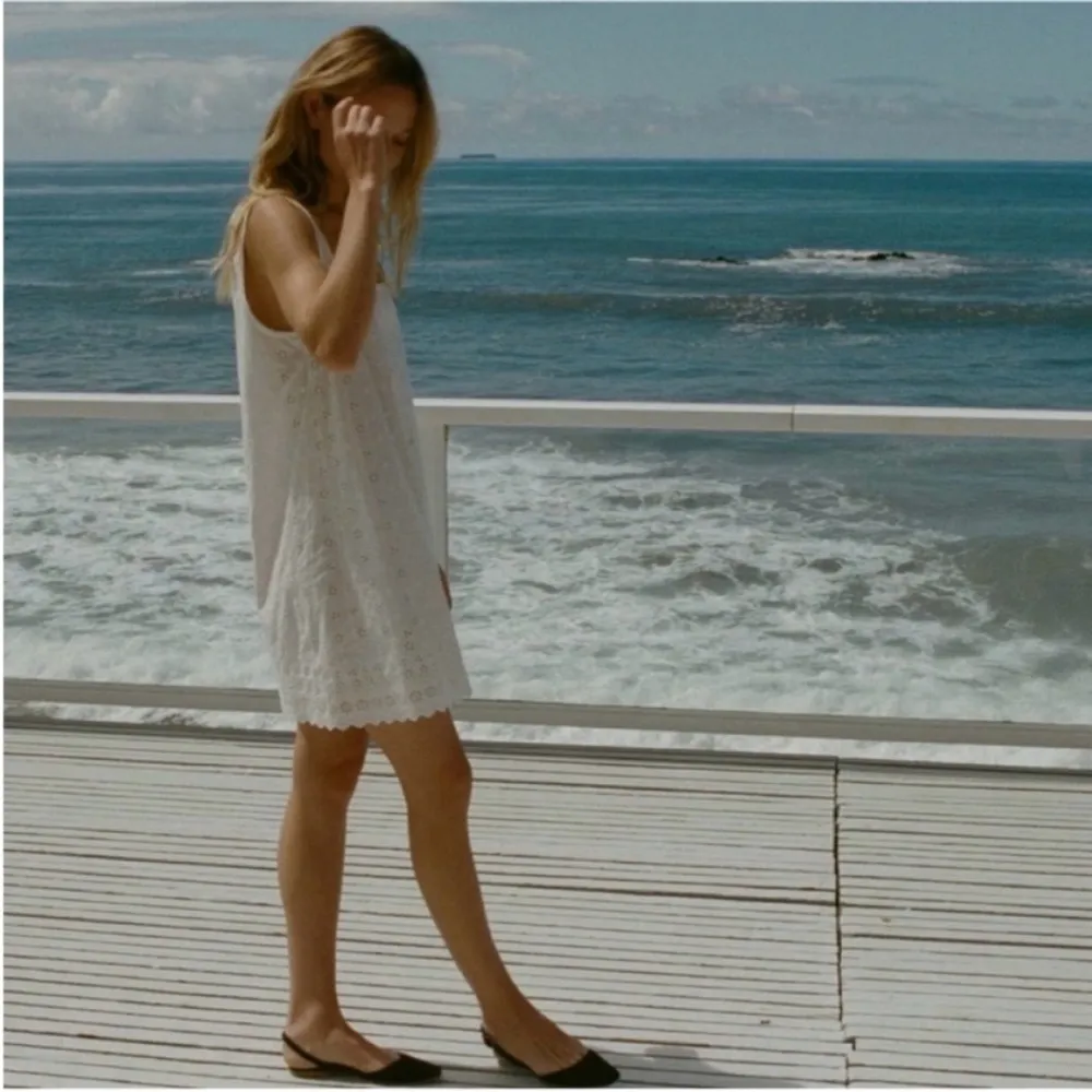 DOEN 100% organic cotton carina mini dress in salt NEW White Size L - Image 5