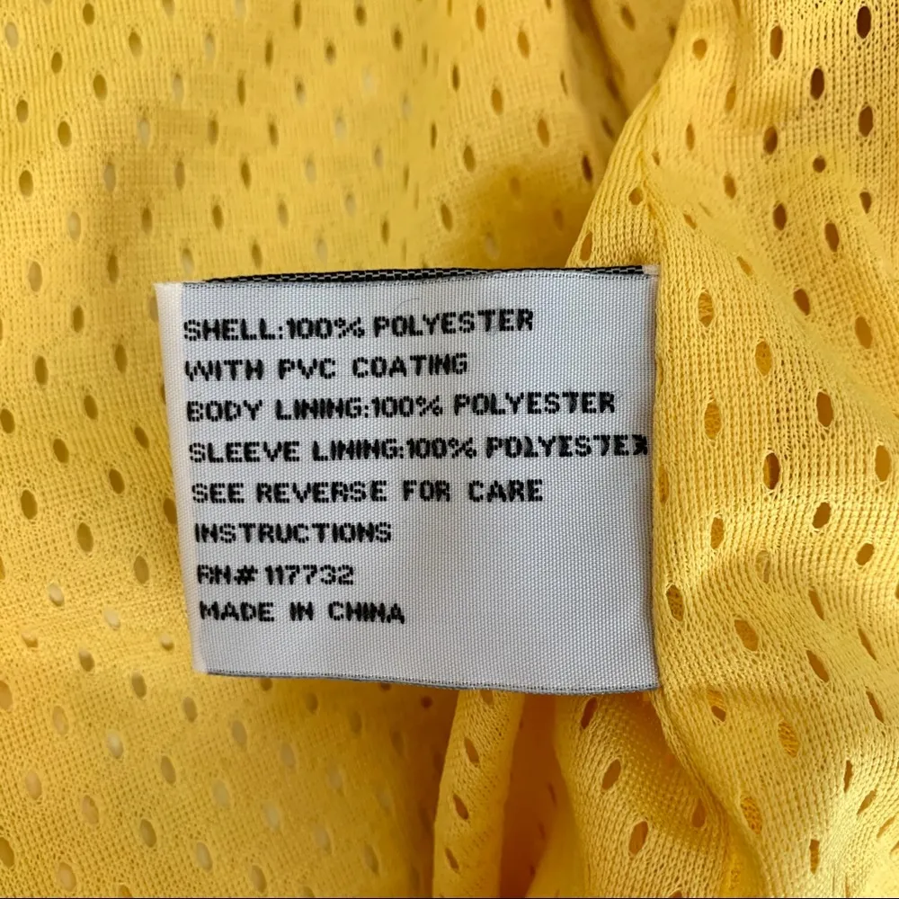 ZeroXposur  Yellow Light Hooded Rain Jacket Size M - Image 8