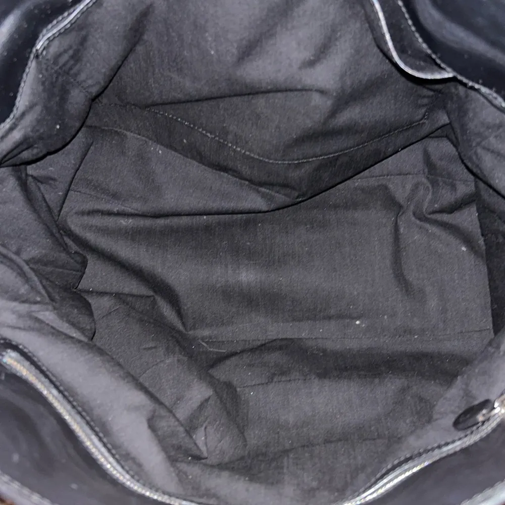 Authentic Tod’s Black Leather Weekender Shoulder Bag With Dust bag Vintage - Image 8